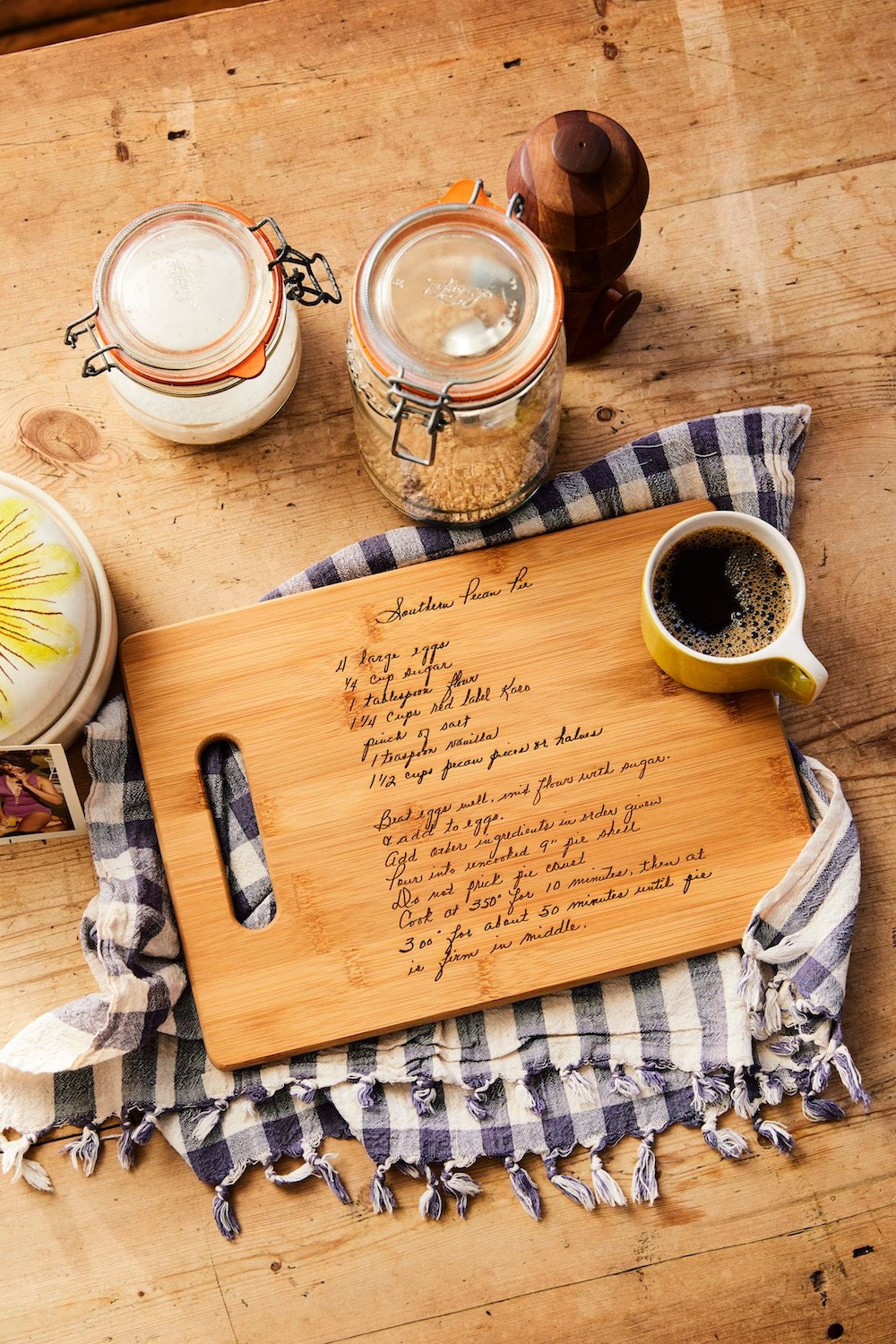 Personalized recipe cutting board from 3dcarving