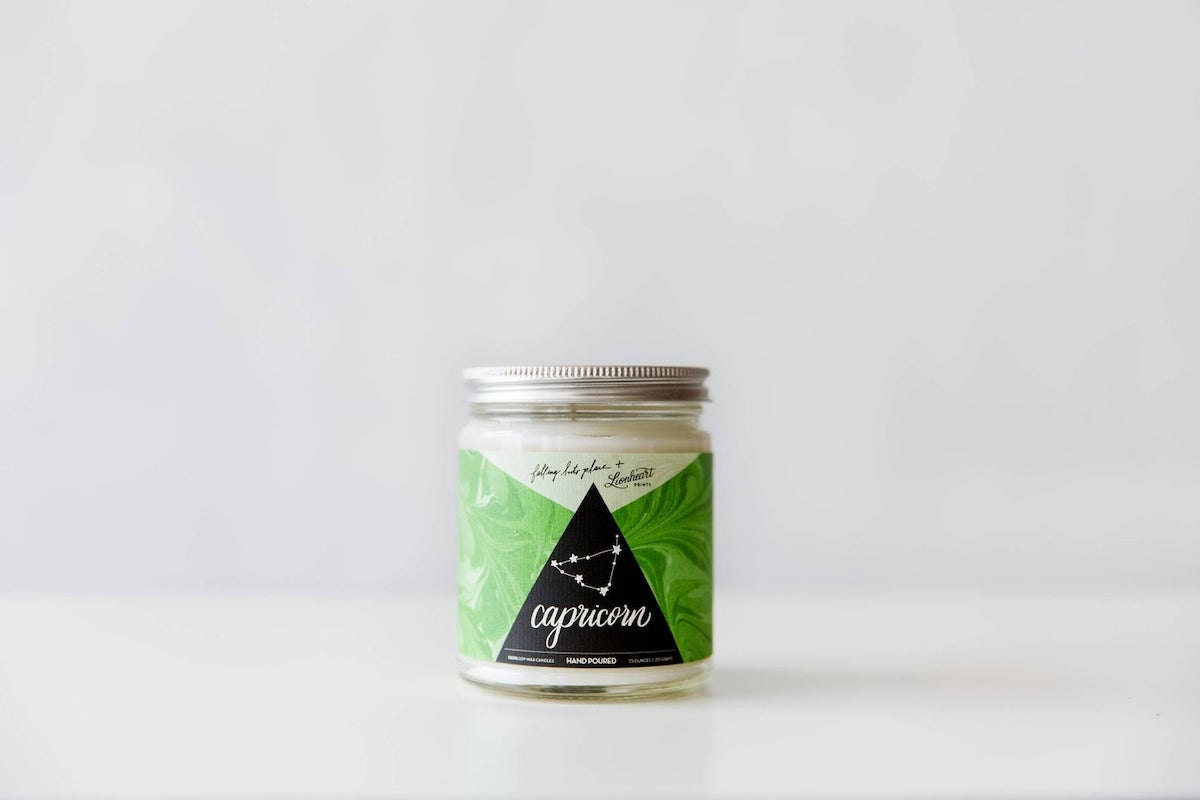 Capricorn (Balsam + Berry) Astrology Series candle from Falling Into Place on Etsy