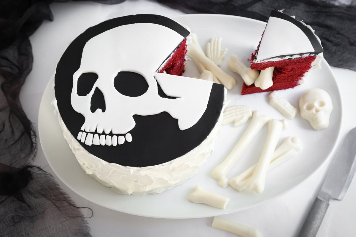 Skeleton cake