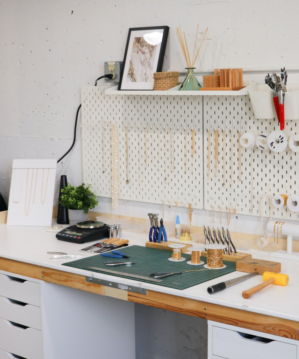 A zoomed out view of Sabrina and Abe's home studio space in Vancouver.