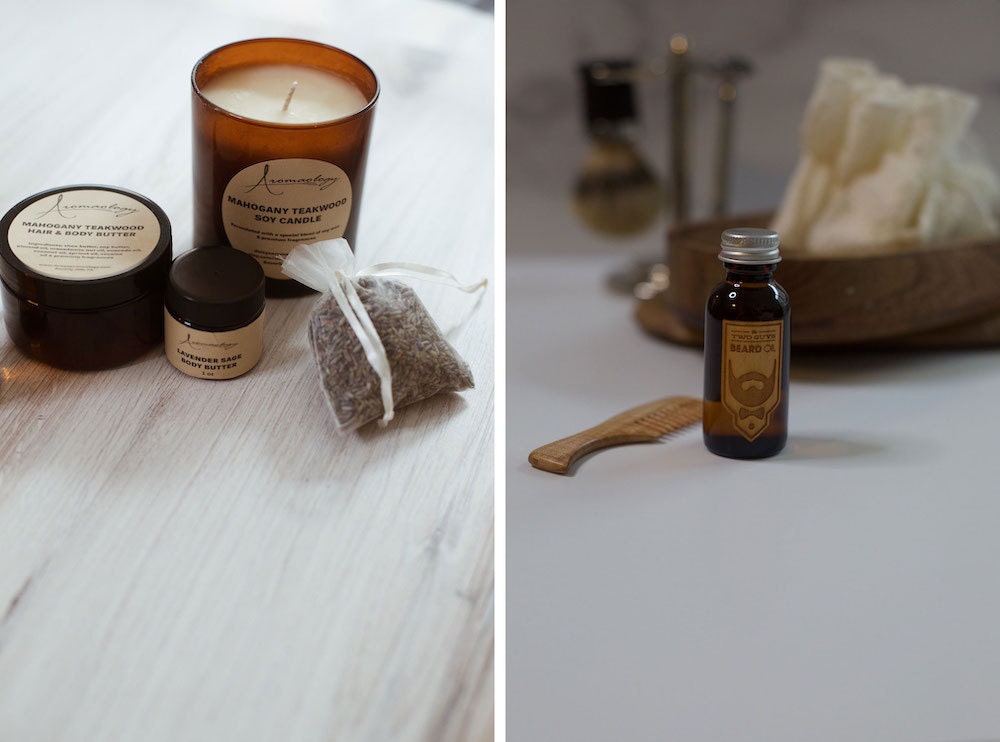 Assorted grooming products from Etsy