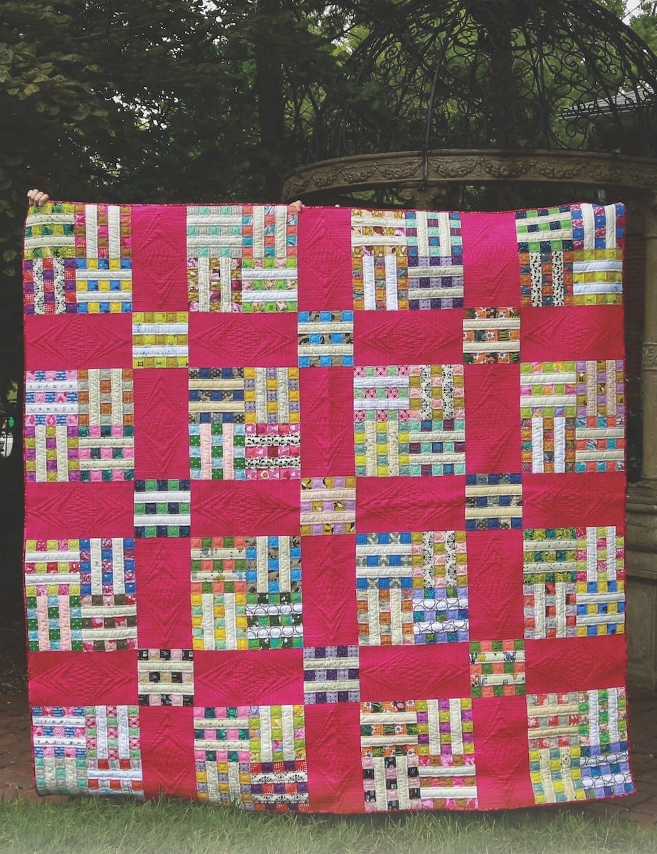 A digital patchwork quilt pattern from Etsy