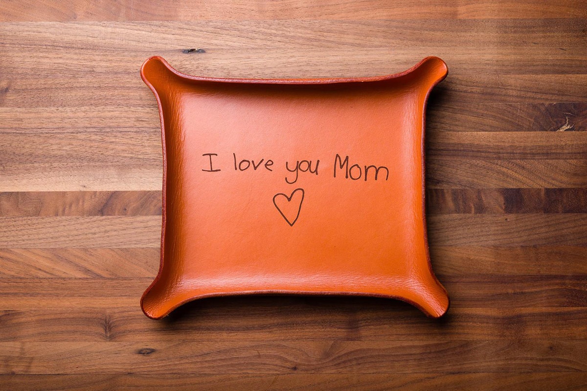 Custom leather catchall
