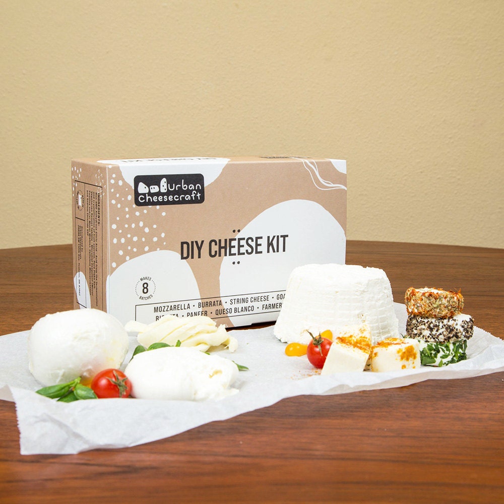 A kit for making a variety of homemade cheeses