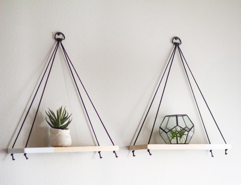 Set of 2 hanging shelves from TheCraftySwirl, $40