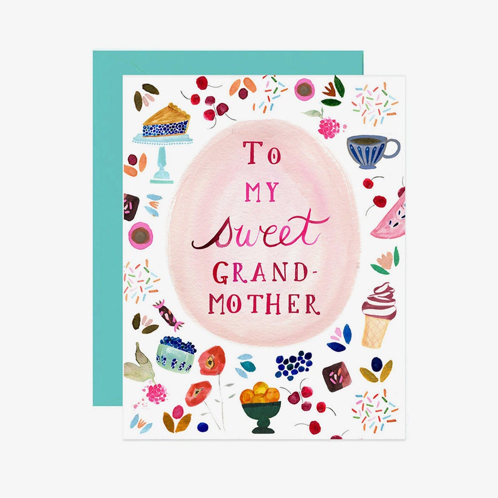 A unique Mother's Day card for a grandmother who loves to bake