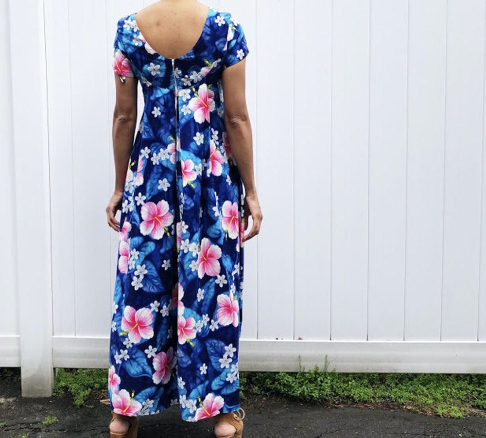 A vintage Hawaiian print maxi dress from Threads of Habit
