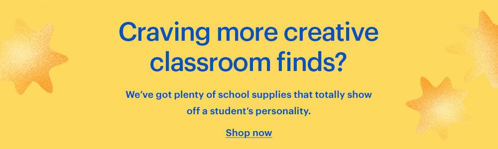 Discover more back-to-school and classroom supplies on Etsy