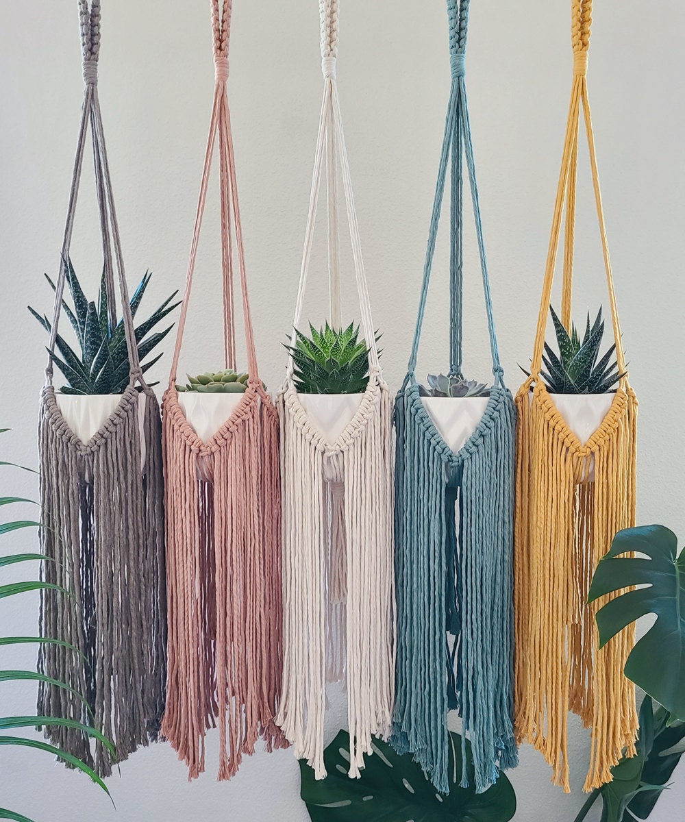 Plant hangers with long fringe from Sweet Home Alberti