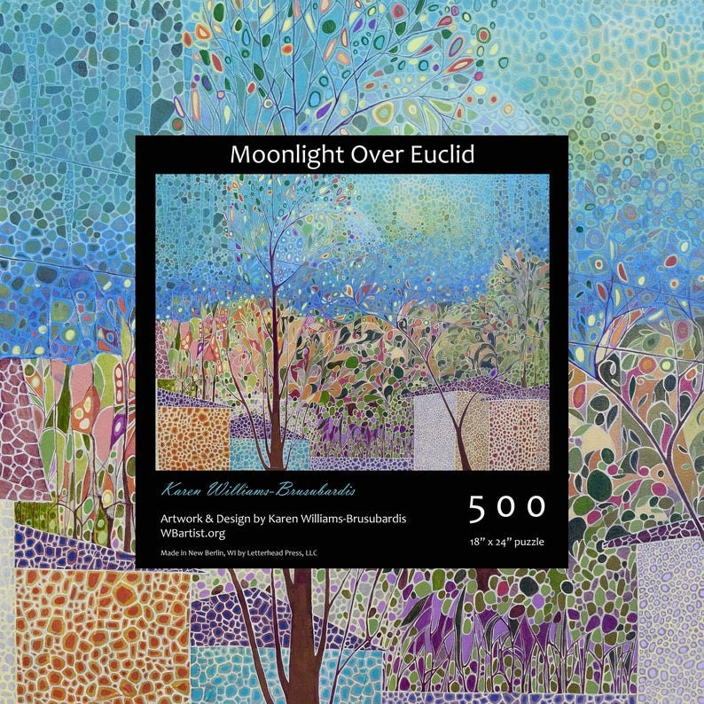 A 500-piece impressionist painting puzzle from Karen WB Artist