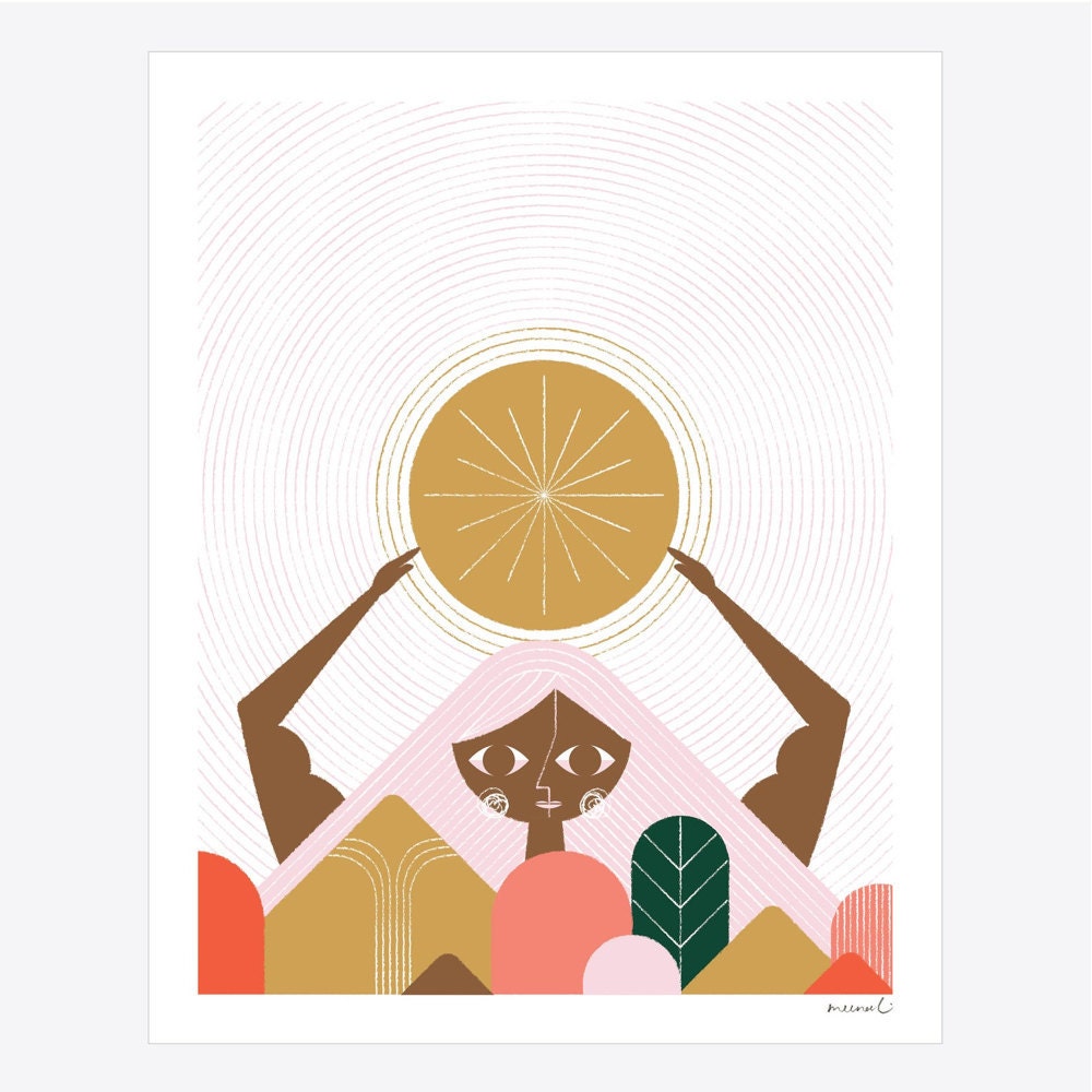 Mother Mountain art print from Meenal Patel Studio