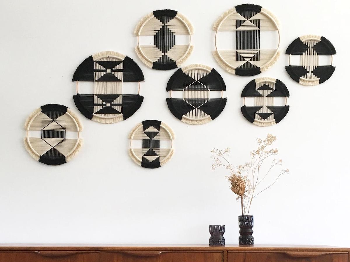 woven wall art from Etsy