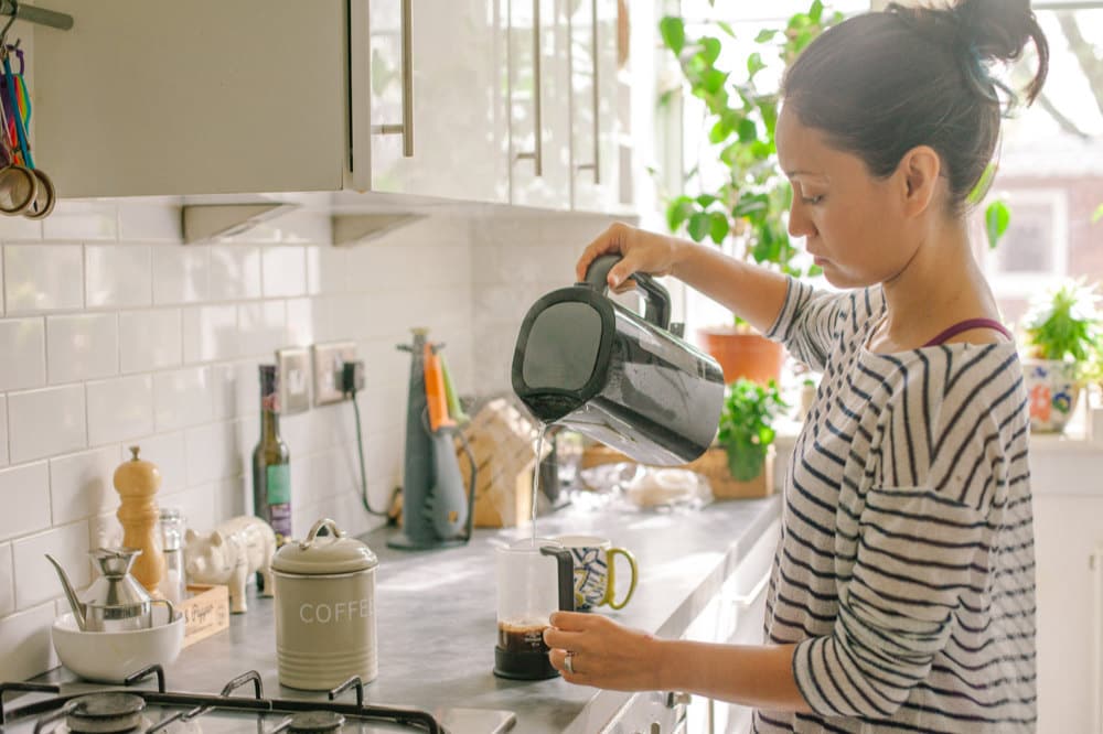 Ingrid in her kitchen