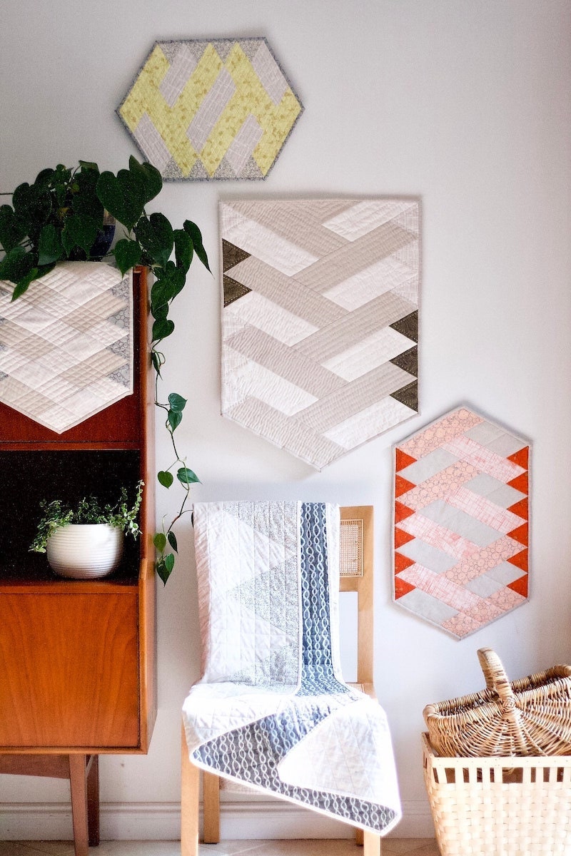 A quilted wall hanging pattern from Etsy