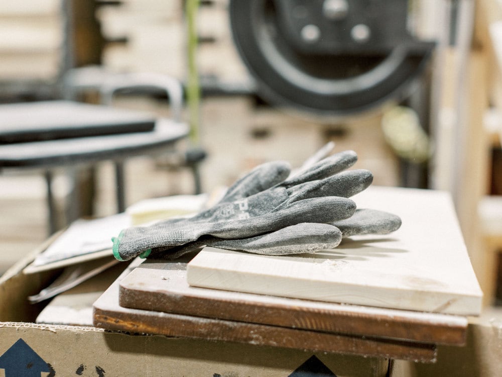 supplies at the woodshop