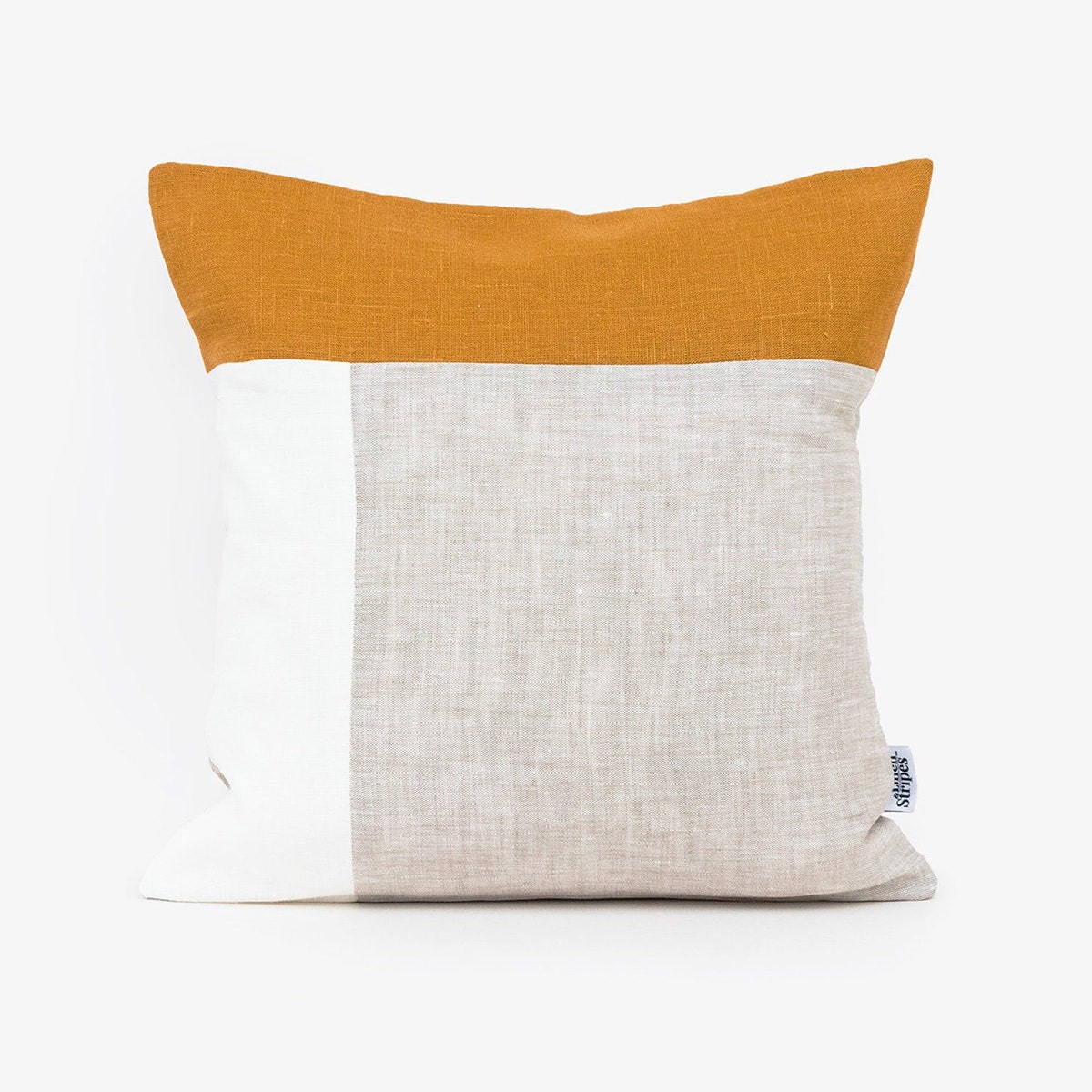 Colorblocked pillow from Etsy