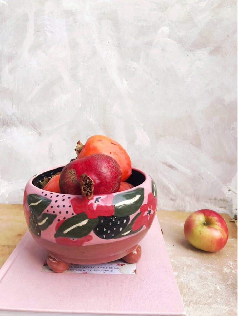 Footed fruit bowl from VEQ Ceramics