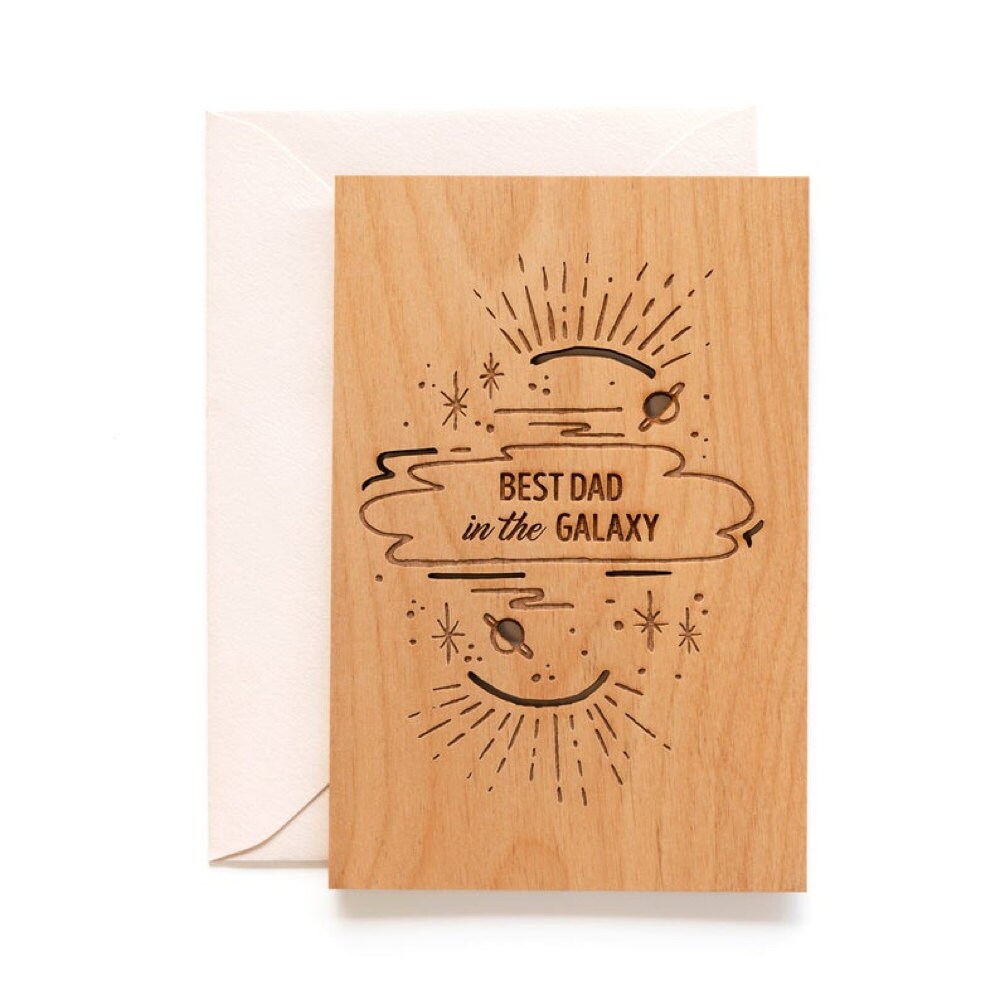 A "Best Dad" keepsake card from Hereafter
