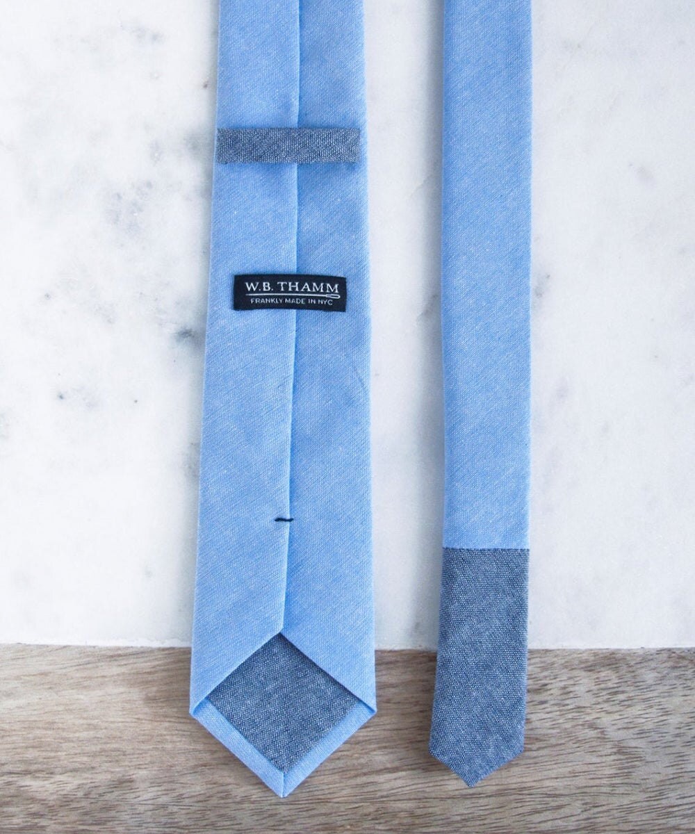 Skinny necktie groomsman gift from WBTHAMM, on Etsy