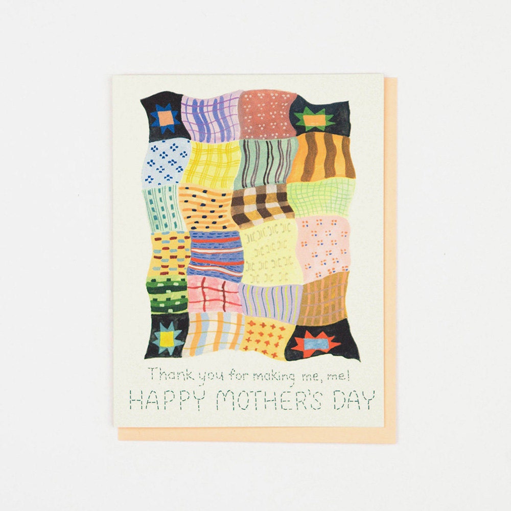 A unique Mother's Day card for a mom who quilts