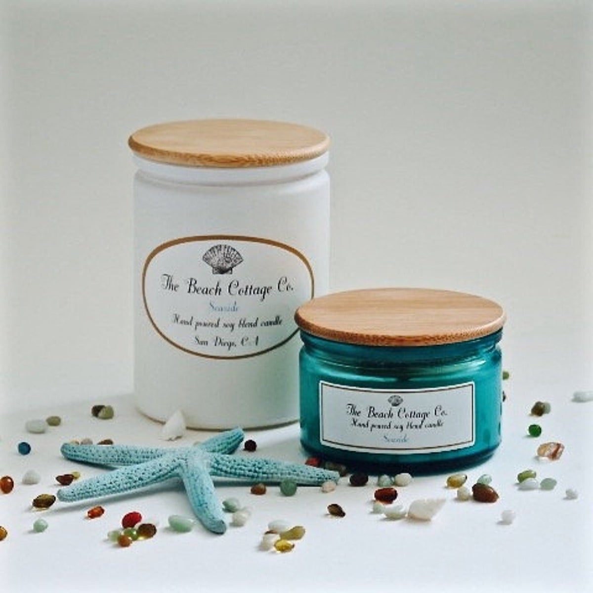 Seaside candle from The Beach Cottage Company on Etsy