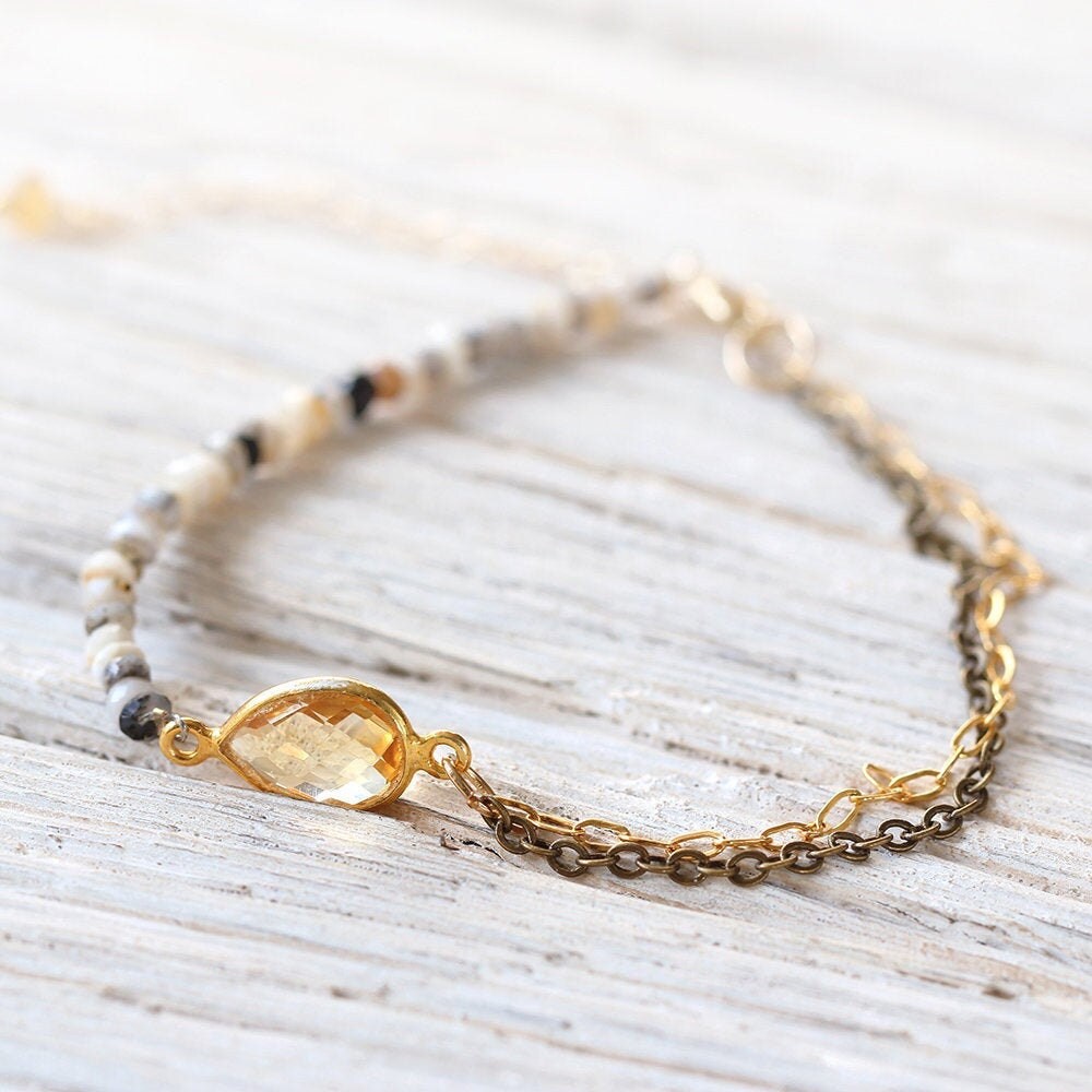 Citrine and opal bracelet from Artique Boutique