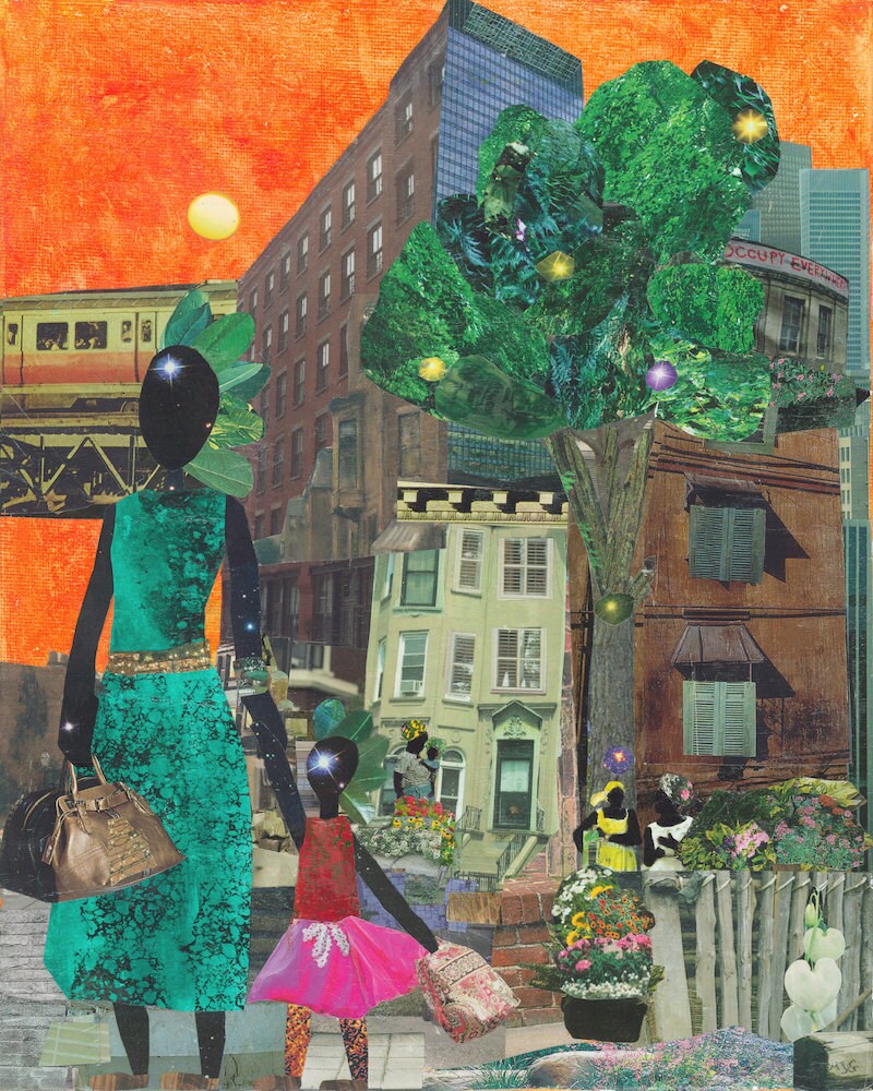"On Our Way to Ballet Class" print from Mirlande
