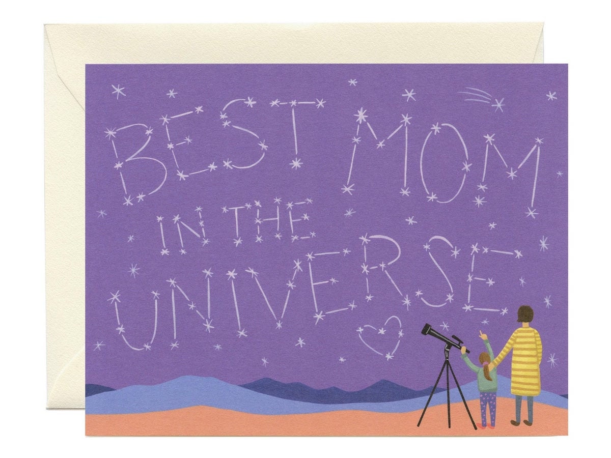 Stargazing Mother's Day card