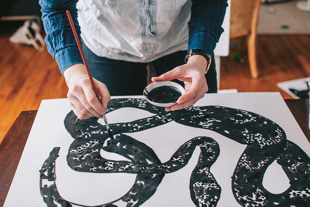 Large-scale ideas for a sip and paint night