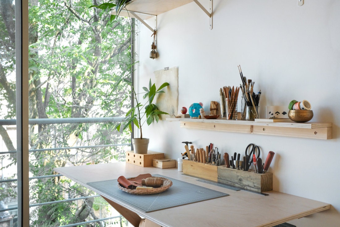 Quynh's sunny home studio space
