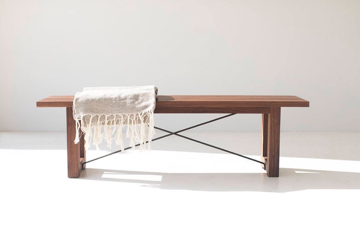 Industrial modern bench from Bertu Home