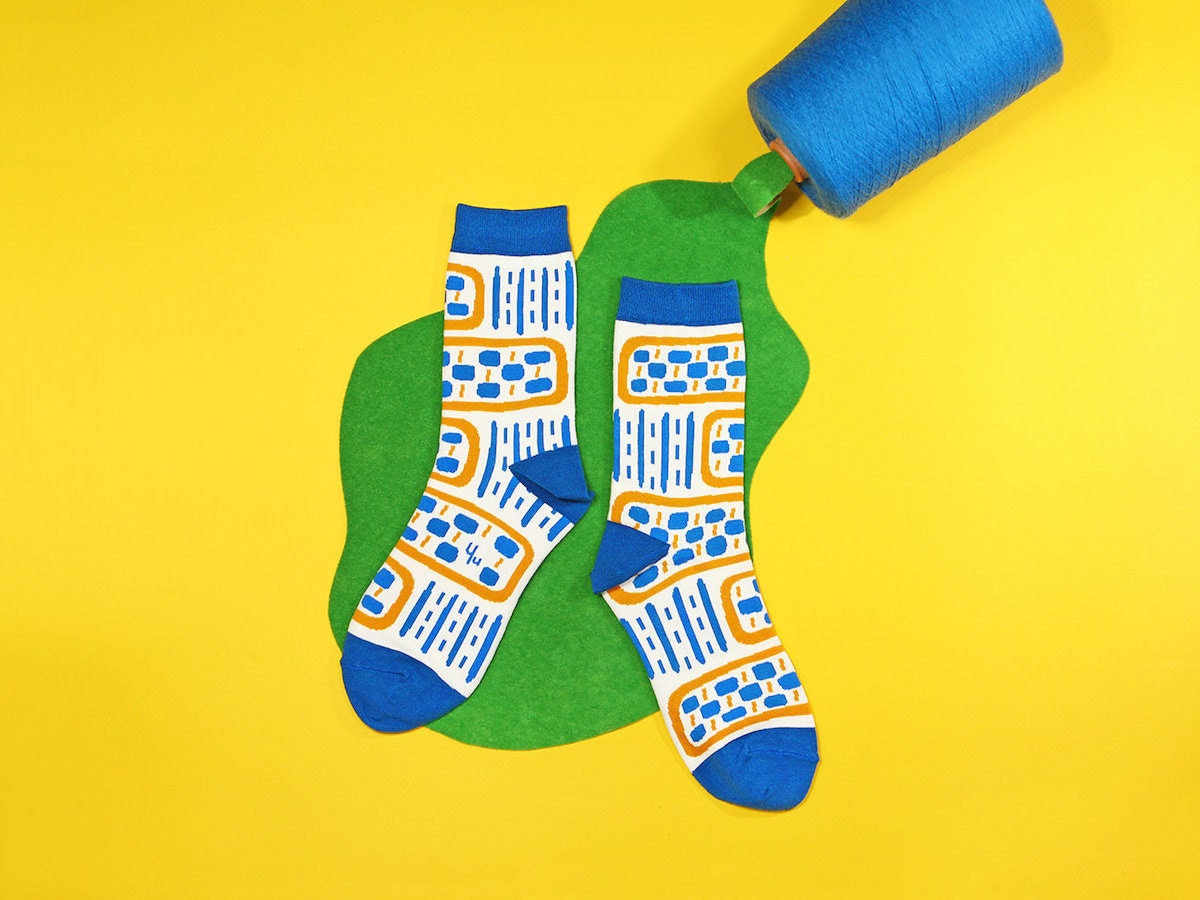 Vibrant colorful socks from Yu Square