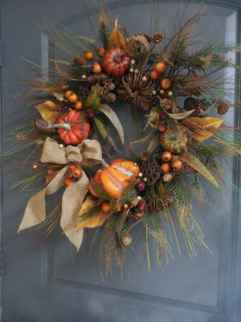 Fall wreath from Forevermore on Etsy