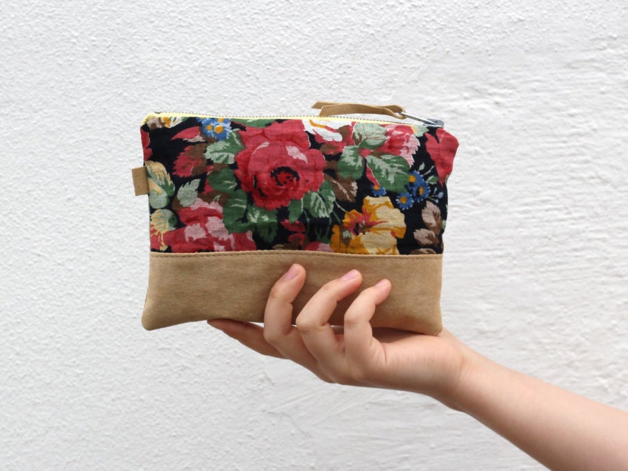 Floral purse, £22, Suede and Co