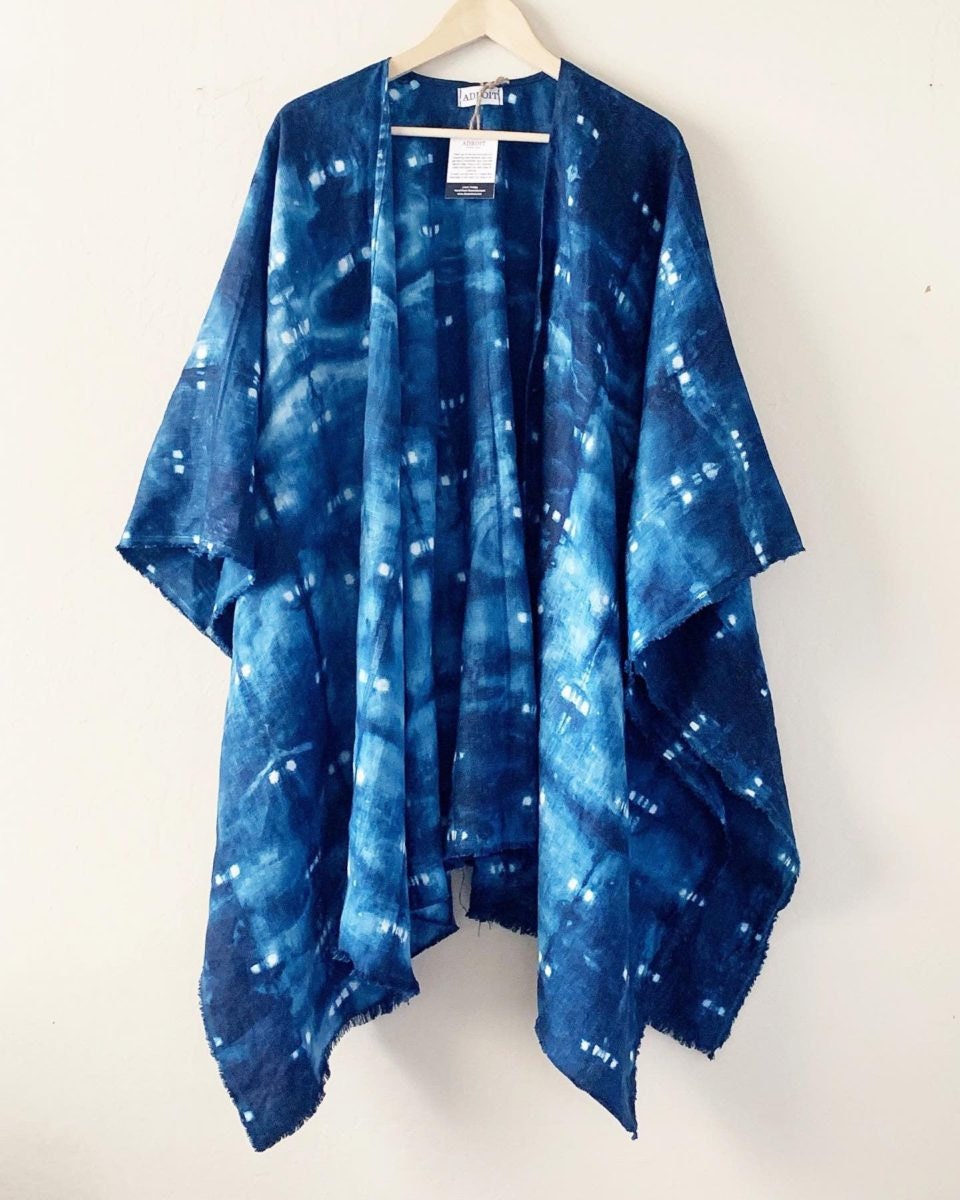 An indigo-dyed kimono from Adroit