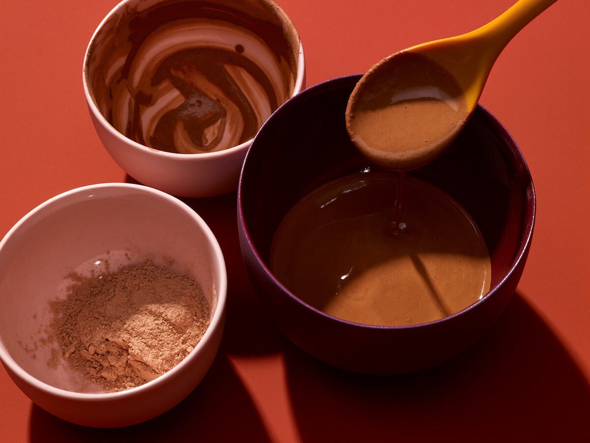 Natural ingredients on display in various bowls