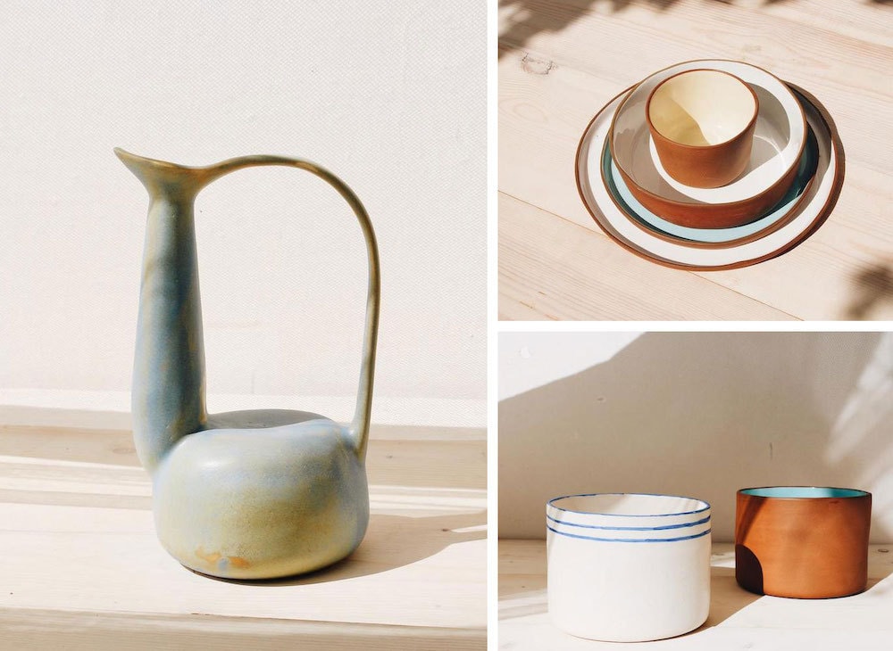 Assorted ceramic home goods from Epalladio Ceramics
