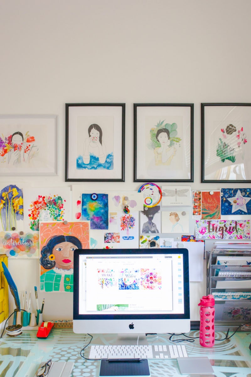 Ingrid's workstation Ingrid's workstation