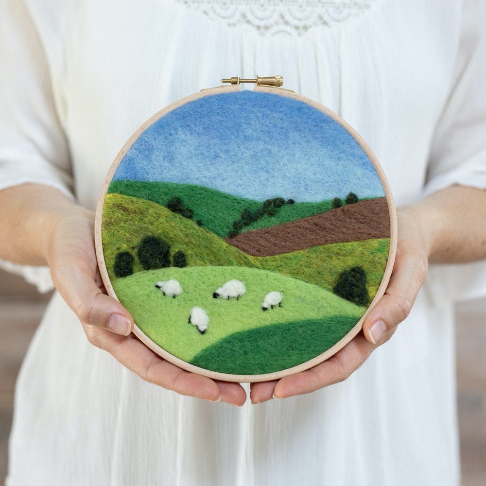 Grazing Sheep needle felting kit from Felted Sky