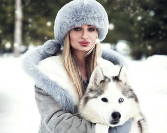 Isabelle Grey Shearling Coat