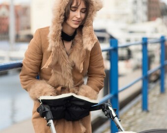 fur hand warmer for pram