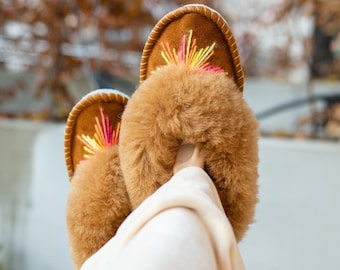 Fudge sheepskin slippers by Sheepers