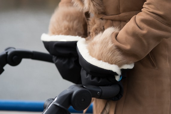 sheepskin pram hand warmer