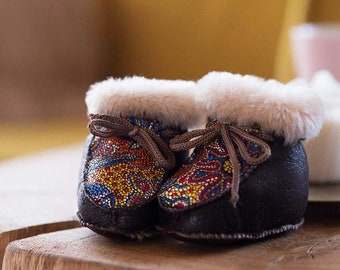 Mosaic toscana baby booties