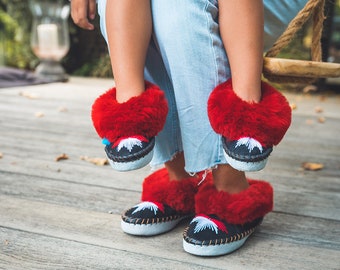 Children's ruby Sheepers slippers