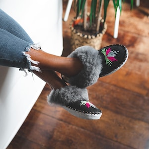 The Light Grey Sheepers mule slippers image 1