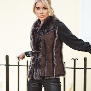 Brown piece toscana gilet