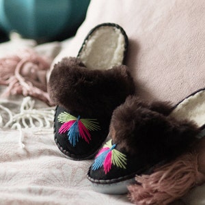 The Light Grey Sheepers mule slippers image 6