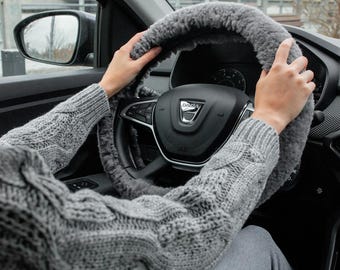 Sheepskin Steering Wheel Cover