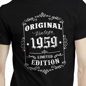Retro Style 65th Birthday Gift Idea, Born in 1959 Birthday Shirt, Gift For 65th Birthday, Mens 65th Birthday T-shirt, 65 Years Old Gift